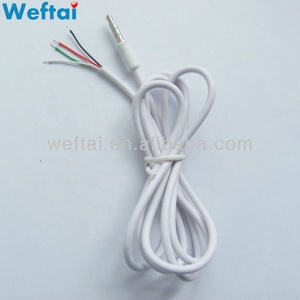 <span class=keywords><strong>Cavo</strong></span> connettore <span class=keywords><strong>jack</strong></span> <span class=keywords><strong>audio</strong></span> Aux a 4 poli da 1 m, 3,5 mm, bianco - Product Image 3