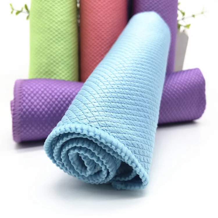 Kitchen Cleaning Towel Rags Absorbable Fish Scale Wiping Cloth Glass Window Dish Cleaning Cloth Home Use Cloth