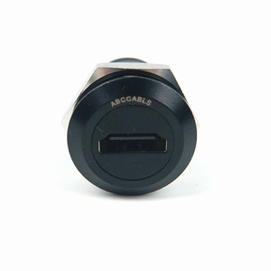 Conector HDMI Abccables de 19 Pines, Montaje en Panel, Enchufe Circular Impermeable para Audio y Video 4K de Alta Definición - Product Image 1