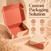 Boîte d'expédition personnalisée en carton ondulé durable, avec impression d'illustrations recyclables et approvisionnement en gros pour kits d'abonnement