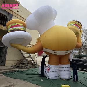 Sculpture de <span class=keywords><strong>burger</strong></span> gonflable personnalisée avec logo pour événements et expositions - Product Image 6