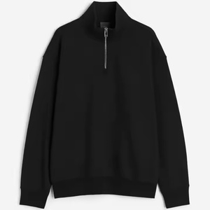 Sweat à capuche à demi-zip pour homme, logo personnalisé du fabricant, vente en gros, tissu personnalisé, polaire et molleton, sweats à capuche pour homme - Product Image 3