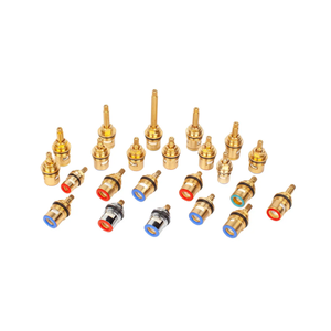 Tige de valve de robinet d'évier de salle de bain en laiton 2pcs <span class=keywords><strong>disque</strong></span> en céramique chaud et froid 20 dents quart de tour 1/2,50mm X 10mm robinet de longueur cannelée - Product Image 2