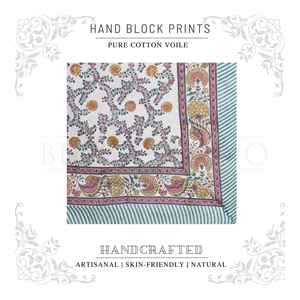 Sarong en coton imprimé à la main, très tendance, pour femme, léger, idéal comme paréo de bikini, pour la plage et les vacances d'été - Product Image 4