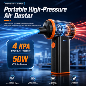 7 in 1 Mini <b>Portable</b> Cordless Handheld <b>Vacuum</b> Cleaner Air Duster Blower Inflator Deflator 4000Pa 50W Type C Rechargeable OEM ODM - Product Image 4