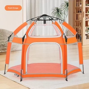 Tienda <span class=keywords><strong>de</strong></span> Campaña Infantil Hexagonal <span class=keywords><strong>de</strong></span> <span class=keywords><strong>Tela</strong></span>, Valla para Dormir Junto a la Cama, Casa <span class=keywords><strong>de</strong></span> Juegos para Bebés, Plegable, Unisex, Transpirable, Sin Instalación - Product Image 3