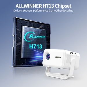 Proyector LED LCD Portátil de 260 Lúmenes, Compatible con 1080P y 4K, con Lente de Tiro Corto Inteligente Android para Cine en Casa y Noches de Cine al Aire Libre - Product Image 2