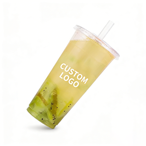 Vaso de Café Transparente de Doble Pared de PET con Tapa, 90 mm de Diámetro, 6 oz/300 ml, Reutilizable, Fondo Redondo, Logotipo Personalizado - Product Image 2