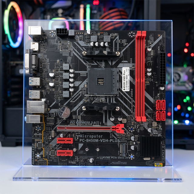 PCWINMAX B450 AM4 MATX DDR4 Desktop Motherboard with VGA/DVI/HD Output OEM Custom for Reliable Desktop Computer Solutions