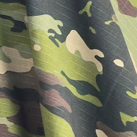 Tissu Ripstop Camouflage Extensible à Haute Élasticité en Nylon Mélangé de Poids Moyen Anti-Déchirure pour Vêtements de Travail Personnalisables