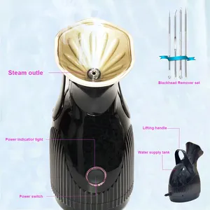 Konka — appareil de vapeur pour le <span class=keywords><strong>visage</strong></span>, support noir en or, produits de <span class=keywords><strong>Sauna</strong></span> noir, vapeur ionique - Product Image 5
