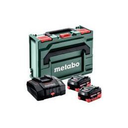 ชุดแบตเตอรี่ Metabo 2 ก้อน LiHD 8.0 Ah ASC 290 พร้อม metaBOX 145 สำหรับเครื่องมือ 18 โวลต์ - Product Image 3