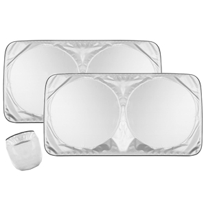Customized High Quality Polyester Car Sunshade Front Windshield <b>Shades</b> with Logo - Product Image 1