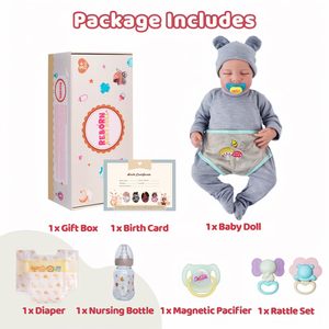 Muñecas Babeside Adorables y Suaves, Juguetes para Niñas, Princesa Infantil de Moda, Kit de Muñeca Realista de Cuerpo Completo, Bebé Reborn - Product Image 5