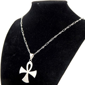 .925โซ่ฟิกาโรเงินสเตอร์ลิงพร้อมจี้ ankh - Product Image 4