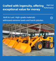 Wheel Loader Backhoe Loader Bertenaga Diesel 75KW Daya Tinggi Efisiensi Operasional Tinggi Komponen Pompa Gigi untuk Proyek Teknik