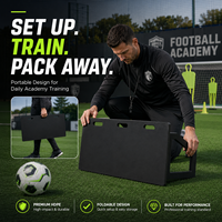 Planche de rebond murale d'entraînement de football noir de haute qualité pliable HDPE résistant aux chocs facile à transporter