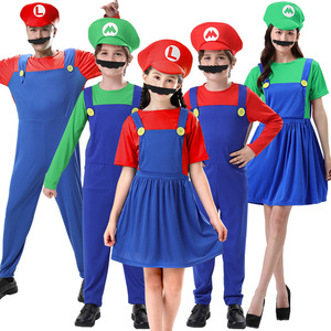 Costume Mario et Luigi, combinaison, robe, combinaison pour enfants, unisexe, tenue de cosplay, tenue de fête - Product Image 2