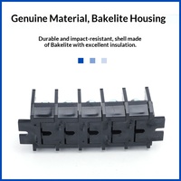 Bloc de bornes modulaire sur rail DIN TBC-100A, connecteur de distribution d'énergie 100A en alliage de cuivre, haute/basse tension, fabriqué en Chine