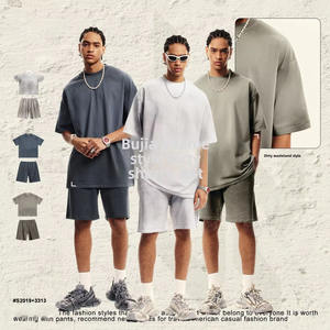 <span class=keywords><strong>Ensemble</strong></span> de t-shirts tricotés à coupe ample pour hommes Be dans le style sale des terres désolées décontracté pour couples amis par Dirtyfit - Product Image 5