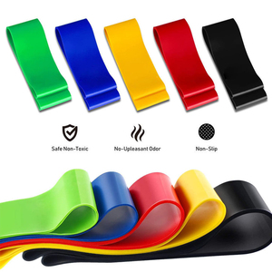 Bandes de Résistance d'Exercice en TPE Colorées, Durables, Étanche, Écologiques, avec Manuel d'Instructions <span class=keywords><strong>par</strong></span> Niveau de Force, Accepte le Logo Personnalisé XYF - Product Image 3