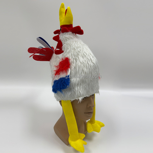 Divertido Sombrero <span class=keywords><strong>de</strong></span> Gallo con Bandera <span class=keywords><strong>de</strong></span> Francia, Gorra <span class=keywords><strong>de</strong></span> Pollo Novedosa, Sombrero <span class=keywords><strong>de</strong></span> Peluche con Cabeza <span class=keywords><strong>de</strong></span> Animal para Eventos <span class=keywords><strong>de</strong></span> Aficionados al Fútbol - Product Image 4