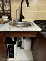 Purificador de Agua RO Eléctrico de Plástico de 100 GPD para Debajo del Fregadero con Grifo Inteligente Autolimpiante OEM