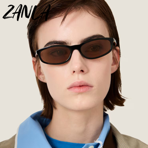 2026 Trending Vintage Oval Small <strong>Frame</strong> Women's Sunglasses Vogue Designer Eyewear Travel Men's Fashion Leopard <strong>Brown</strong> Sun <strong>Glasses</strong> - Product Image 3