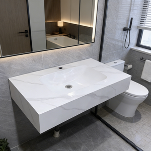 <span class=keywords><strong>Encimeras</strong></span> de Cerámica sin Juntas de Fábrica para Baño con Superficie de Piedra Natural para Decoración - Product Image 1
