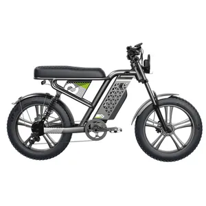 48V 15ah 3000W Ebike Krachtige Elektrische Fat Band Fiets Met Usa Magazijn Beschikbaarheid Dual Spring Schokdemper