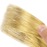 Fil de laiton jaune C26800 0,6 mm tréfilé à froid, excellente performance de placage pour la fabrication d'accessoires textiles et de fermetures éclair