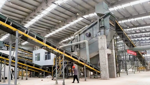 Maquinaria de tratamiento de residuos de construcción urbana-100 toneladas por día Máquina de cribado de tambor Línea Reciclaje Clasificación Equipo de separación - Product Image 3