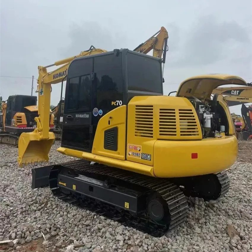 Prezzo a buon mercato usato macchine da costruzione di ingegneria Mini Komatsu PC70 escavatore per la vendita