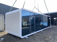 Conteneur modulaire moderne de 20 pieds et 40 pieds, préfabriqué, en forme de pod, conteneur mobile, maison de conteneur, bureau, maison portable, style Apple