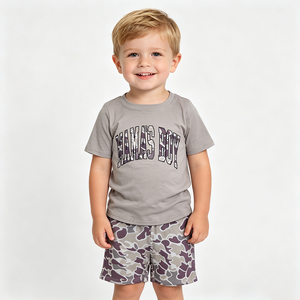 In Stock MAMAS BOY Camouflage Boys Summer Outfits Wholesale Brothers Toddlers Hunt Clothing Boutique Kids Factory Price Clothes - Product Image 2
