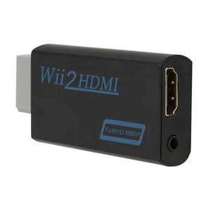 Blanco y Negro Full HD 1080P Wii a <span class=keywords><strong>HDMI</strong></span> Adaptador convertidor Wii 2 <span class=keywords><strong>HDMI</strong></span> convertidor de Audio de 3,5mm para PC HDTV Monitor - Product Image 5