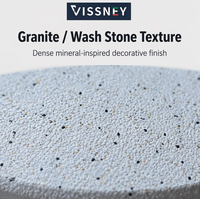 Peinture acrylique aqueuse Vissney, peinture à base de résine liquide pour surfaces murales et de sols, effet pierre et sable