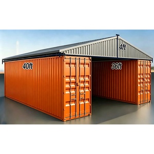 Vente en gros usine : Toit de conteneur robuste en acier coloré, ignifuge et étanche, pour entrepôt extérieur et tente de stockage - Product Image 4