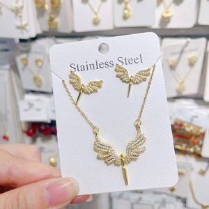 Conjuntos de Joyería para Mujer, Regalo y Set de Collar o Pendientes, Artículo con Alto Margen de Ganancia, Acabado en Oro Champagne, Origen del Material Verificado - Product Image 5