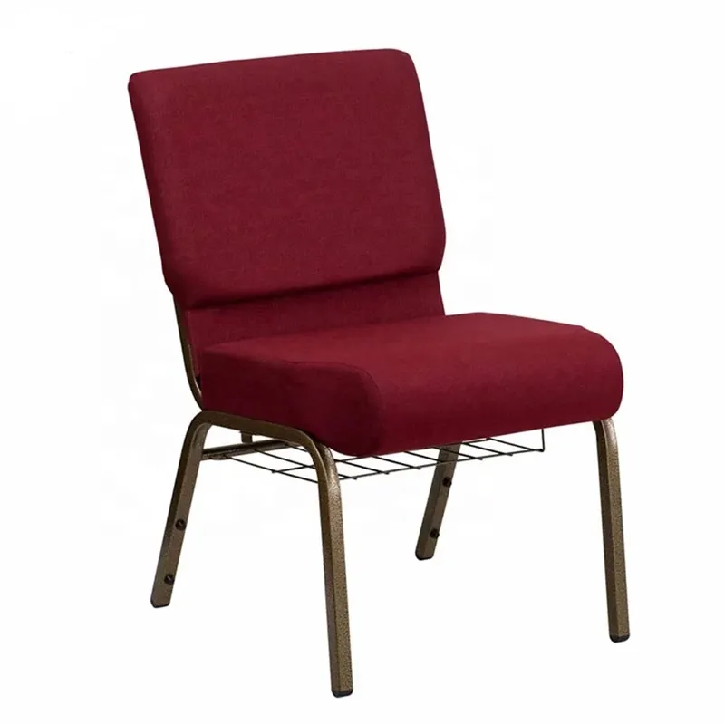 Usine multicolore confortable empilable chaise d'église chaises d'église réunion convention événements pour mobilier de théâtre