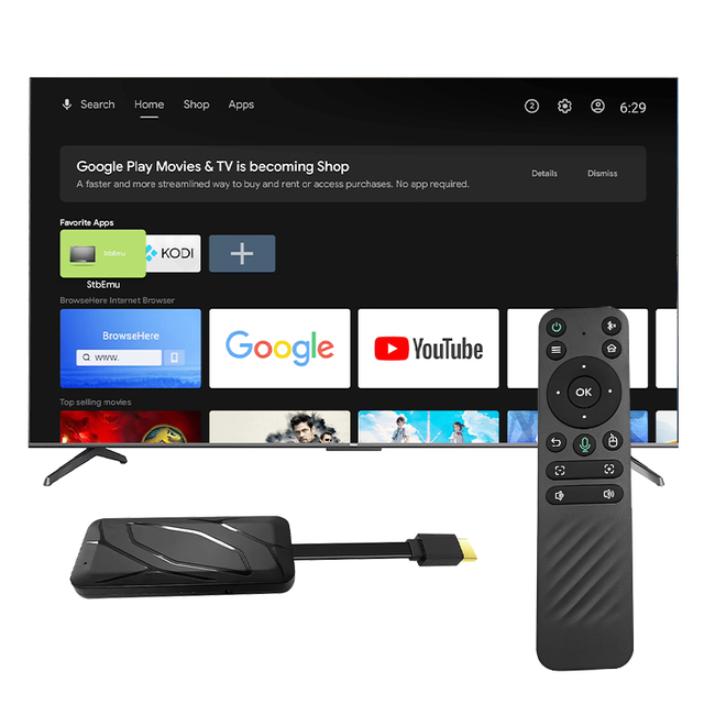 Direct Factory Price 4K Android 14 ZX5M Smart HD TV Stick AmlogicS905X Quad Core 5G WiFi6 BT5.4 USB3.0 FHD 1080P HDR Video Home