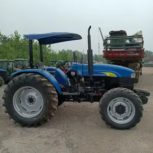 مستعملة الآلات والمعدات الزراعية 75HP جرارات صغيرة 4x4 آلة زراعية زراعية