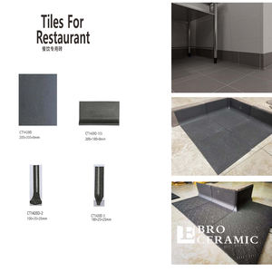 Azulejo de rodapié de porcelana de cuerpo completo de 100x200mm <span class=keywords><strong>blanco</strong></span> gris Beige negro amarillo verde azulejo de rodapié de buena calidad - Product Image 5