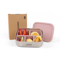 Venditore caldo per uso alimentare contenitore per alimenti in acciaio inossidabile scatola per il pranzo Bento ermetico scatola per il pranzo portatile in acciaio inossidabile
