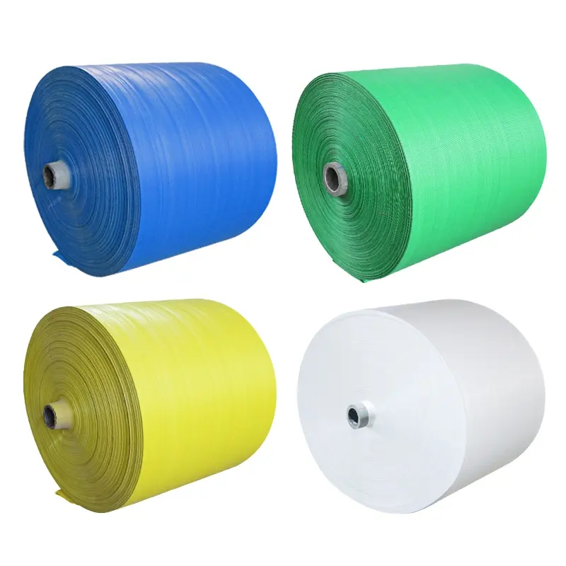 Pp Polypropylene Tubular Fabric Roll 100% PP Fabric for jumbo bags Coated Fabric in Roll Factory Sale