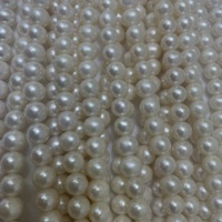 Offre Spéciale bas prix près de collier de perles blanches de culture d'eau douce rondes 9-10mm pour la promotion