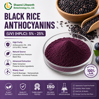 Anthocyanes de riz noir 5%-25% – Extrait naturel d'anthocyanes en poudre de qualité alimentaire, conditionnement en fût, ingrédient végétal pour l'alimentation et les boissons