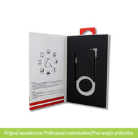Boîtes en papier personnalisées pour l'emballage de produits électroniques, boîte d'emballage pour câble de données USB, boîte d'emballage pour câble de charge