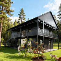 Maison préfabriquée pliable à bon prix, 20 pieds, 2 étages, maison préfabriquée de luxe, 2 étages, extensible, conteneurs habitables, maison conteneur