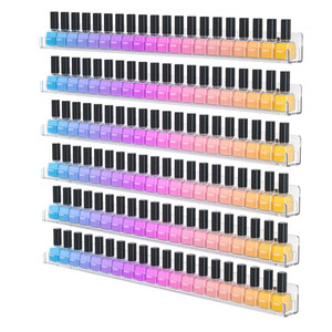 Support mural en acrylique transparent pour le <span class=keywords><strong>rangement</strong></span> de rouges à lèvres et d'huiles essentielles, présentoir pour vernis à ongles - Vente en gros - Product Image 2